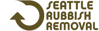 Seattle Rubbish Removal logo featuring a circular design with arrows and the brand name in bold text, representing junk removal services in Seattle.
