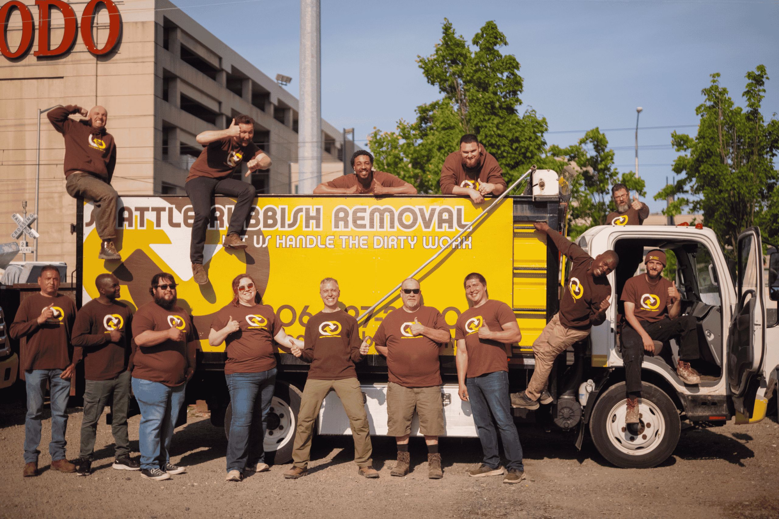 Seattle Rubbish Removal team handling a commercial cleanout in Seattle