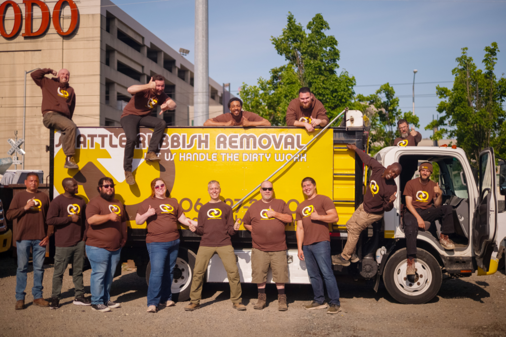 Seattle Rubbish Removal crew and truck handling residential junk removal